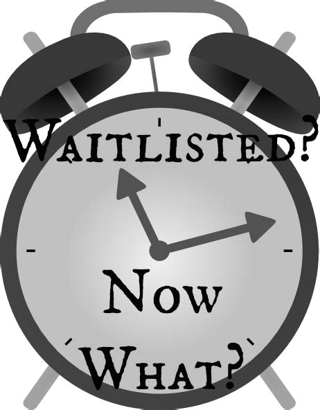 What not to do when waitlisted?