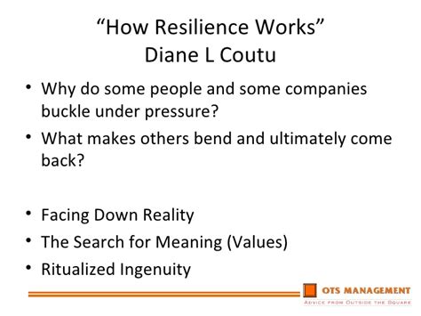 Which statement best expresses the central idea of the text characteristics of resilient people?