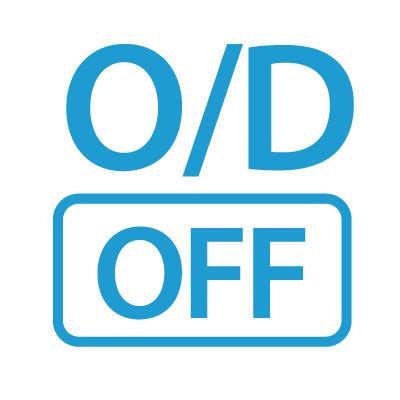How do I turn the OD off light off?
