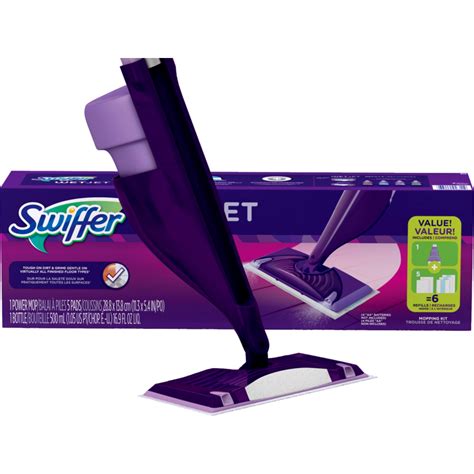 How do you open the battery compartment on a Swiffer Wet Jet?